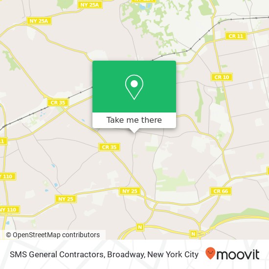 SMS General Contractors, Broadway map