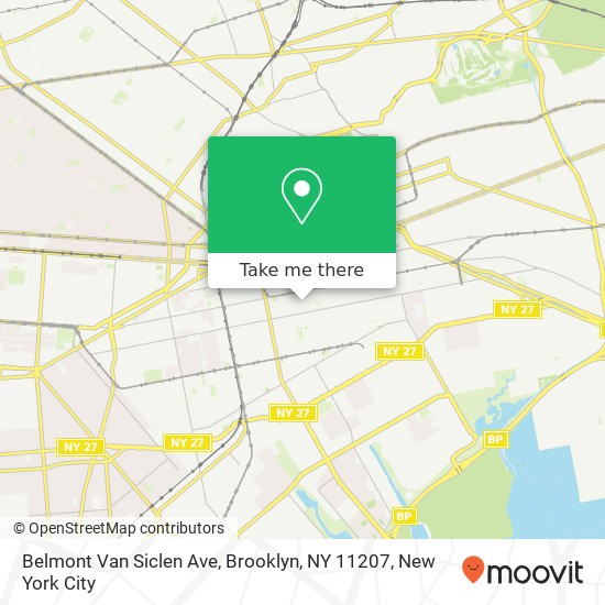 Belmont Van Siclen Ave, Brooklyn, NY 11207 map
