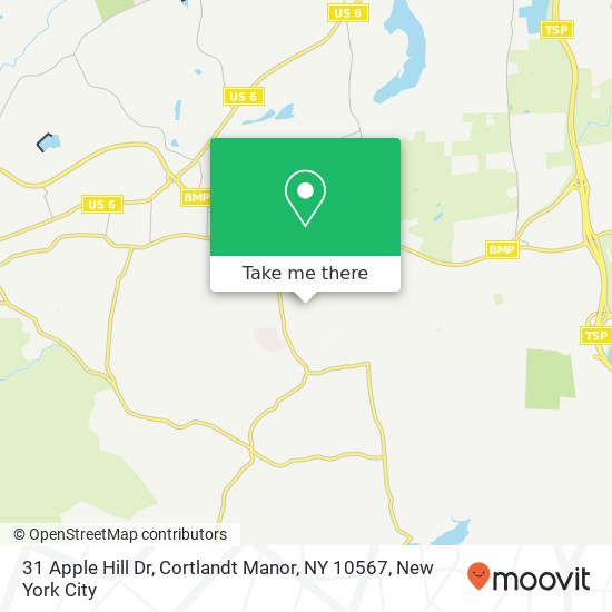 Mapa de 31 Apple Hill Dr, Cortlandt Manor, NY 10567