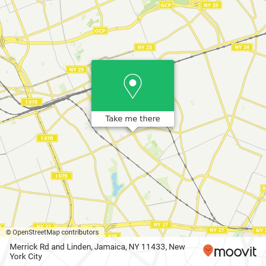 Mapa de Merrick Rd and Linden, Jamaica, NY 11433