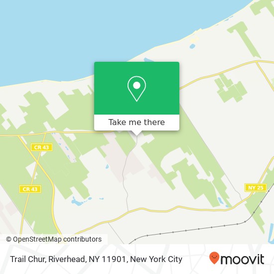 Mapa de Trail Chur, Riverhead, NY 11901