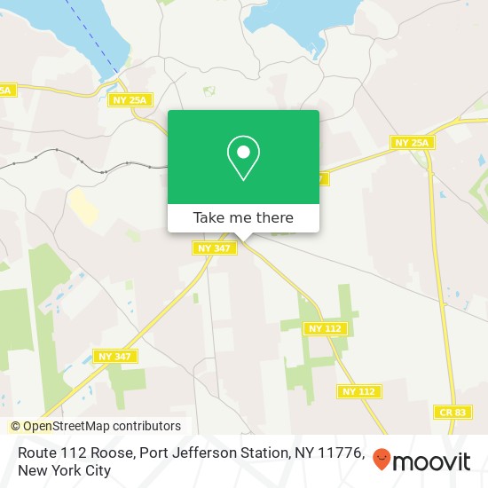 Mapa de Route 112 Roose, Port Jefferson Station, NY 11776