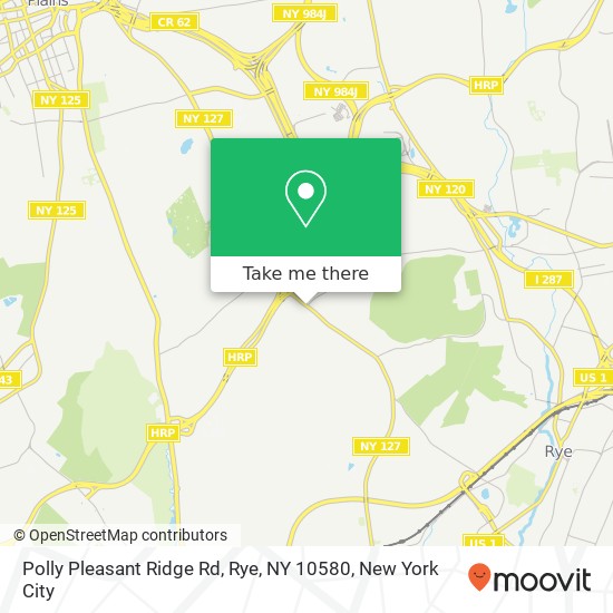 Mapa de Polly Pleasant Ridge Rd, Rye, NY 10580