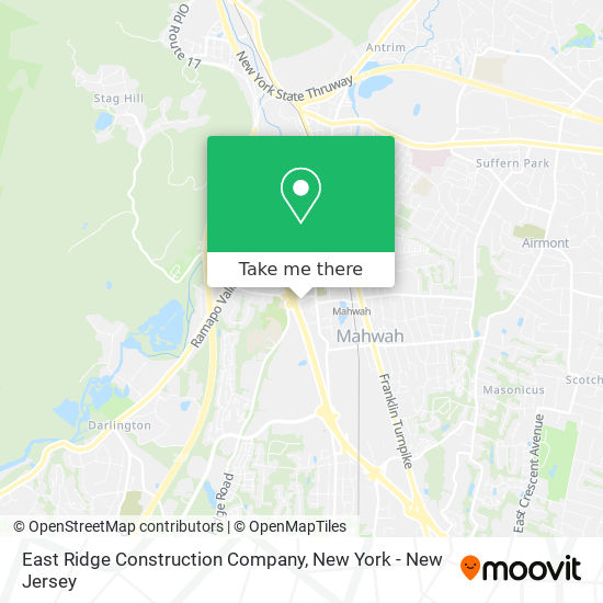 Mapa de East Ridge Construction Company