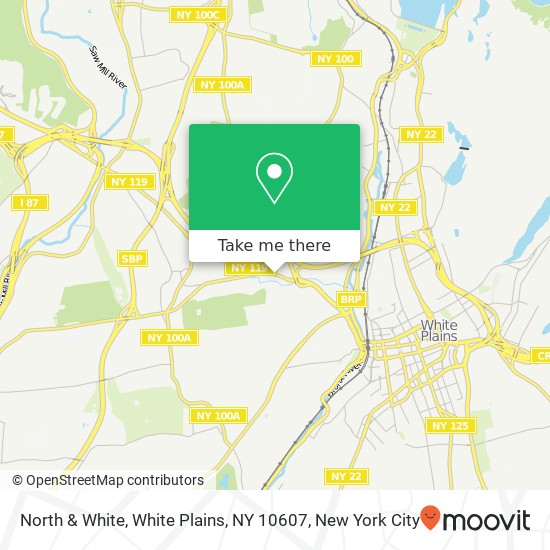 Mapa de North & White, White Plains, NY 10607