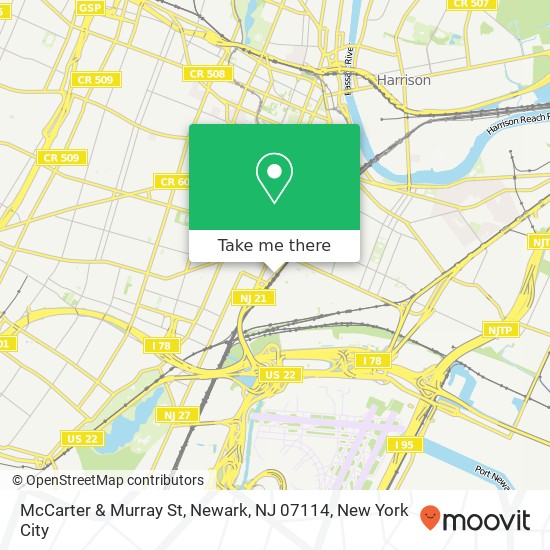 McCarter & Murray St, Newark, NJ 07114 map