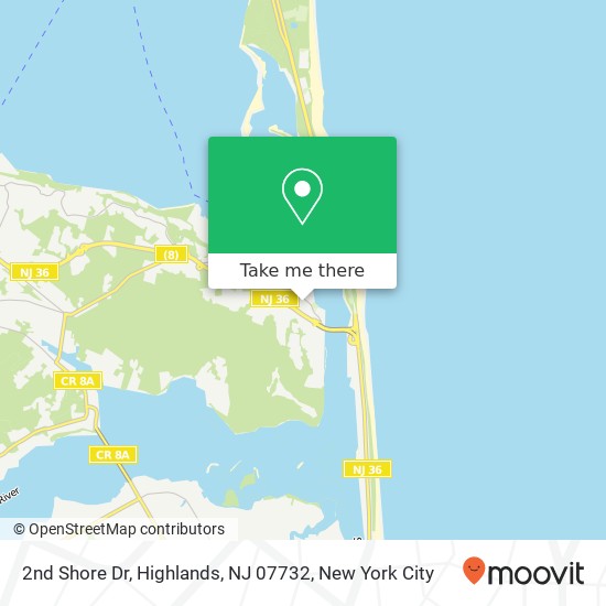 2nd Shore Dr, Highlands, NJ 07732 map