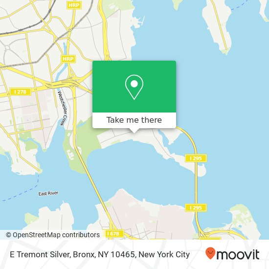 Mapa de E Tremont Silver, Bronx, NY 10465