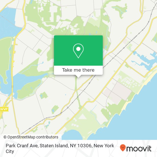 Park Cranf Ave, Staten Island, NY 10306 map