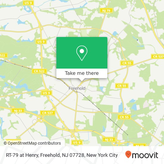Mapa de RT-79 at Henry, Freehold, NJ 07728