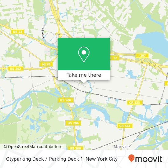 Mapa de Ctyparking Deck / Parking Deck 1