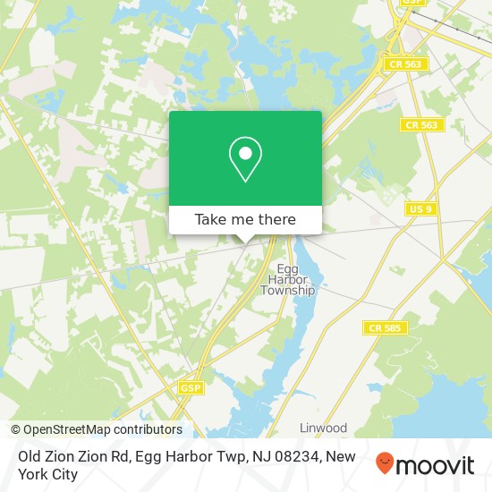 Old Zion Zion Rd, Egg Harbor Twp, NJ 08234 map