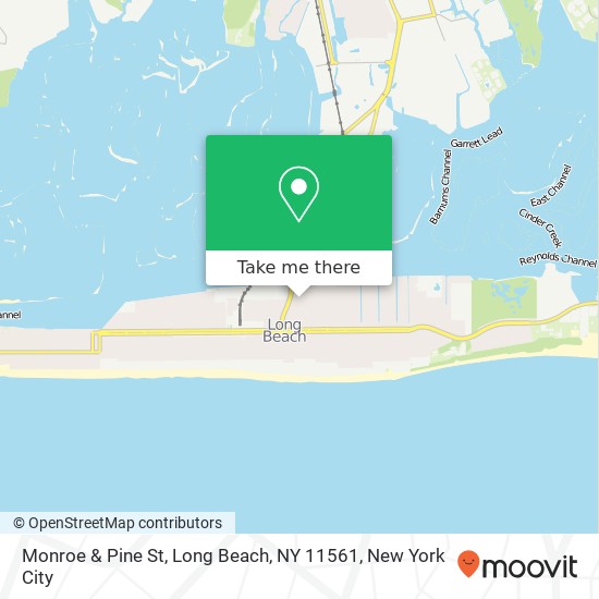 Mapa de Monroe & Pine St, Long Beach, NY 11561