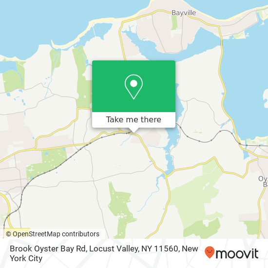 Mapa de Brook Oyster Bay Rd, Locust Valley, NY 11560