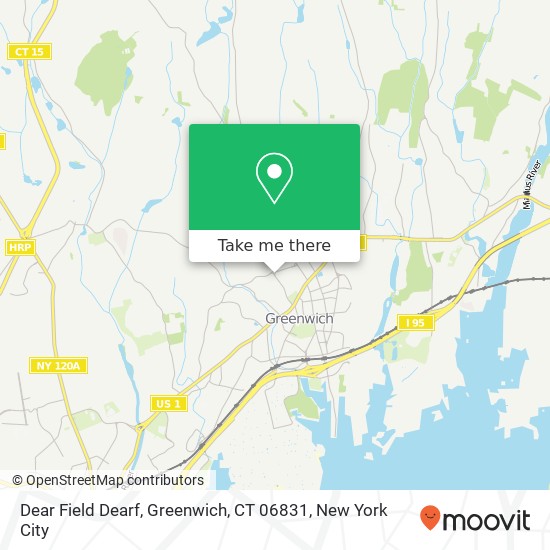 Mapa de Dear Field Dearf, Greenwich, CT 06831