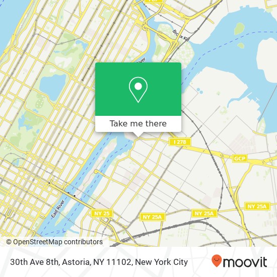 30th Ave 8th, Astoria, NY 11102 map