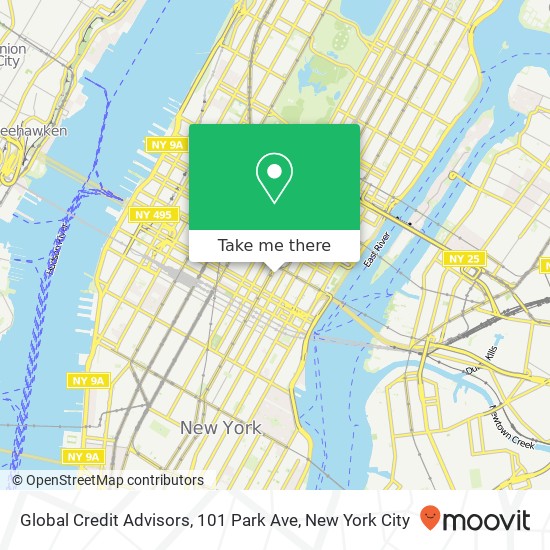 Global Credit Advisors, 101 Park Ave map