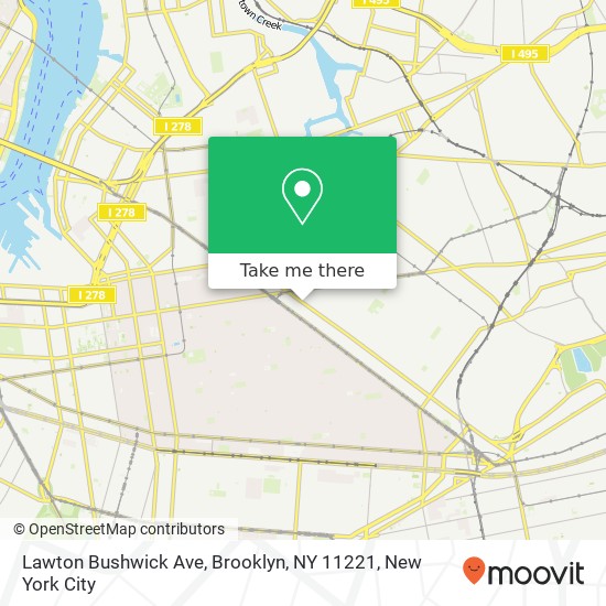 Lawton Bushwick Ave, Brooklyn, NY 11221 map