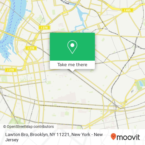 Mapa de Lawton Bro, Brooklyn, NY 11221