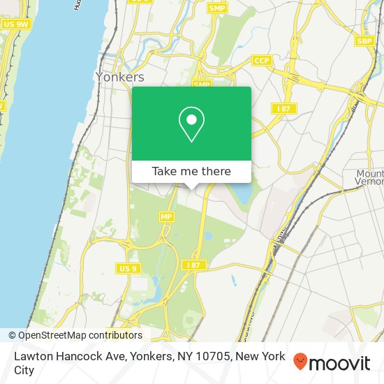 Mapa de Lawton Hancock Ave, Yonkers, NY 10705