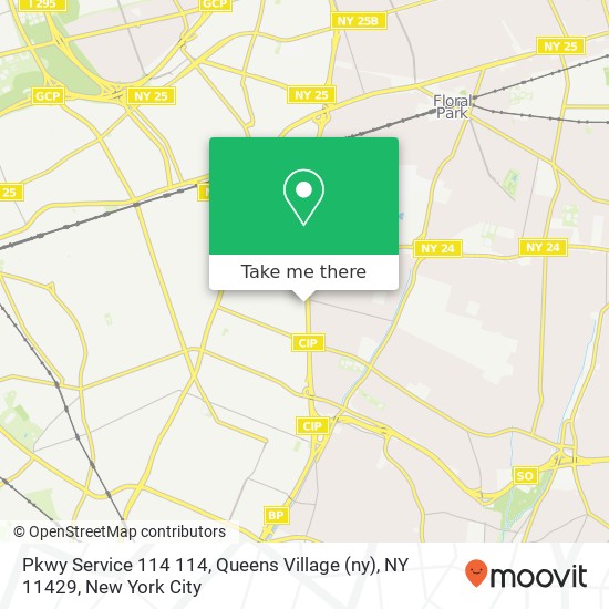 Mapa de Pkwy Service 114 114, Queens Village (ny), NY 11429