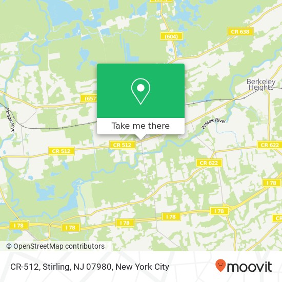 CR-512, Stirling, NJ 07980 map