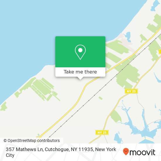 Mapa de 357 Mathews Ln, Cutchogue, NY 11935
