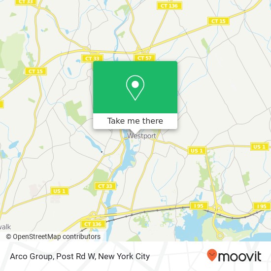 Arco Group, Post Rd W map