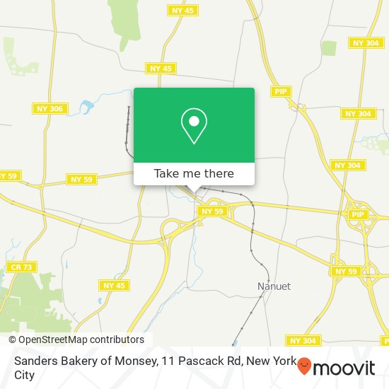 Sanders Bakery of Monsey, 11 Pascack Rd map