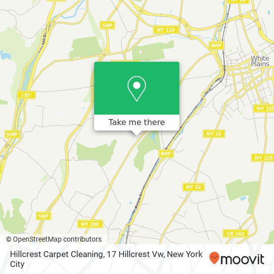 Hillcrest Carpet Cleaning, 17 Hillcrest Vw map