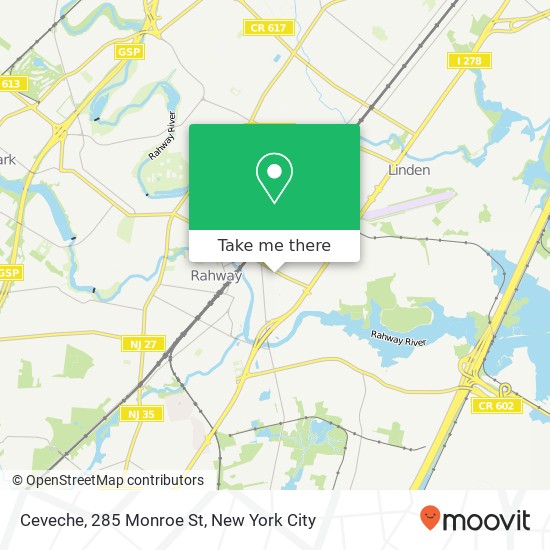 Mapa de Ceveche, 285 Monroe St