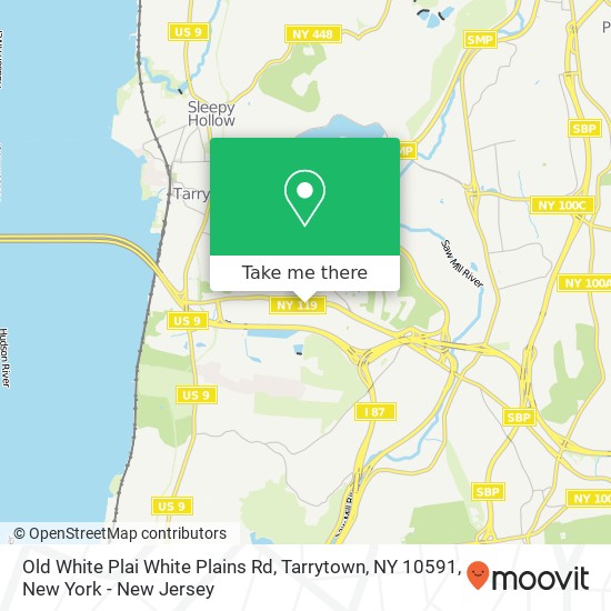 Mapa de Old White Plai White Plains Rd, Tarrytown, NY 10591