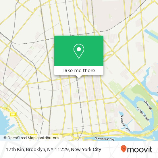 Mapa de 17th Kin, Brooklyn, NY 11229