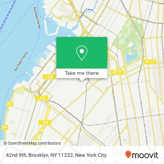 Mapa de 42nd 9th, Brooklyn, NY 11232
