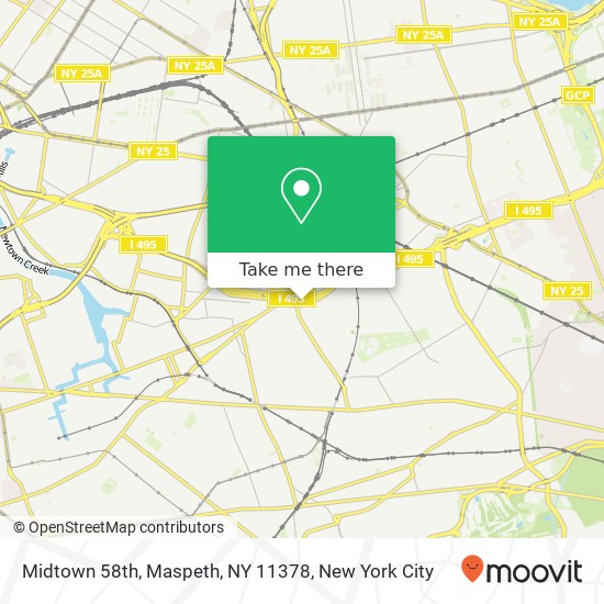 Midtown 58th, Maspeth, NY 11378 map