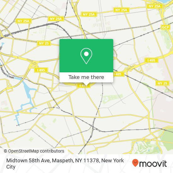 Midtown 58th Ave, Maspeth, NY 11378 map