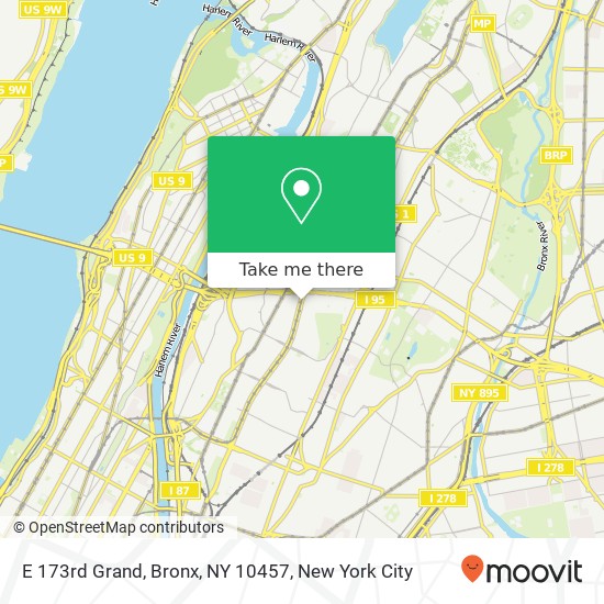 E 173rd Grand, Bronx, NY 10457 map