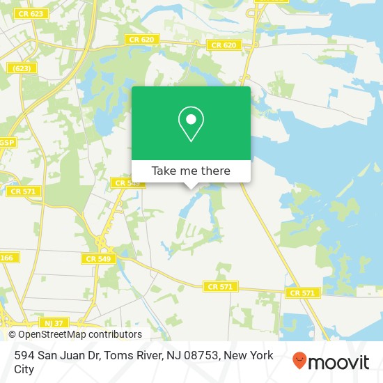 594 San Juan Dr, Toms River, NJ 08753 map