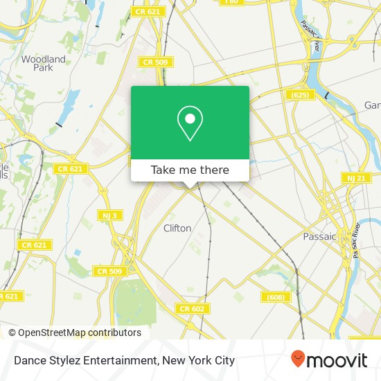 Dance Stylez Entertainment map