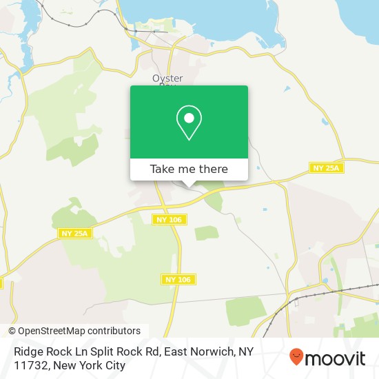 Mapa de Ridge Rock Ln Split Rock Rd, East Norwich, NY 11732