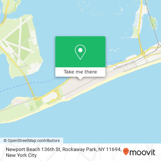 Newport Beach 136th St, Rockaway Park, NY 11694 map