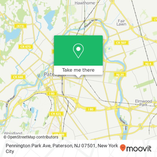 Pennington Park Ave, Paterson, NJ 07501 map