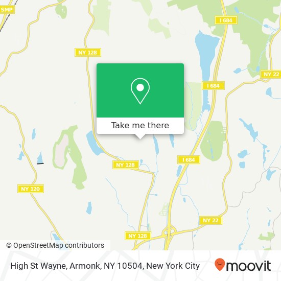 Mapa de High St Wayne, Armonk, NY 10504