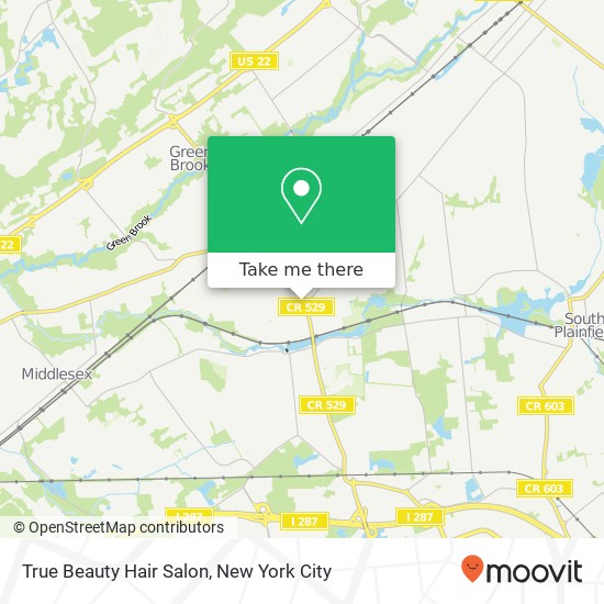 Mapa de True Beauty Hair Salon