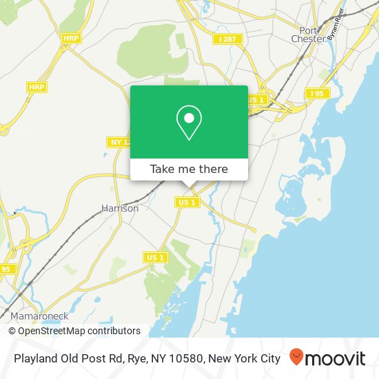 Mapa de Playland Old Post Rd, Rye, NY 10580