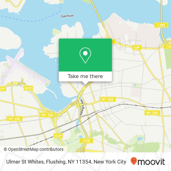 Mapa de Ulmer St Whites, Flushing, NY 11354