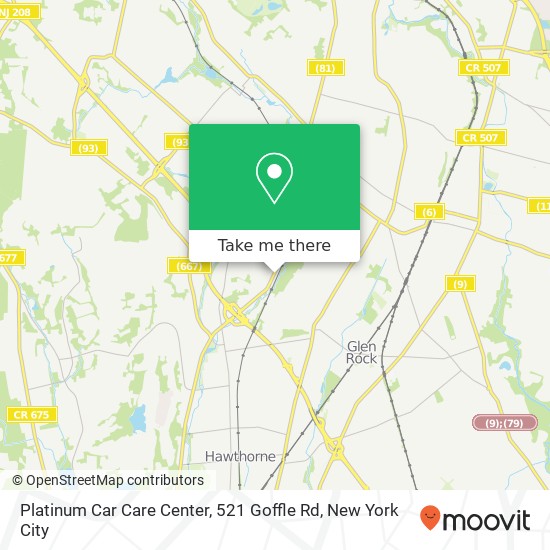 Platinum Car Care Center, 521 Goffle Rd map