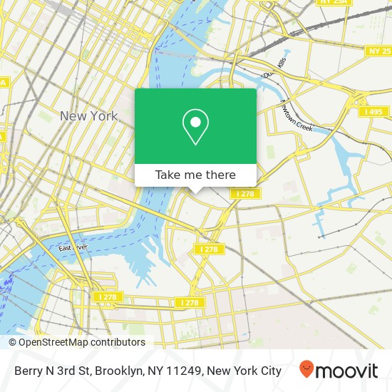 Mapa de Berry N 3rd St, Brooklyn, NY 11249