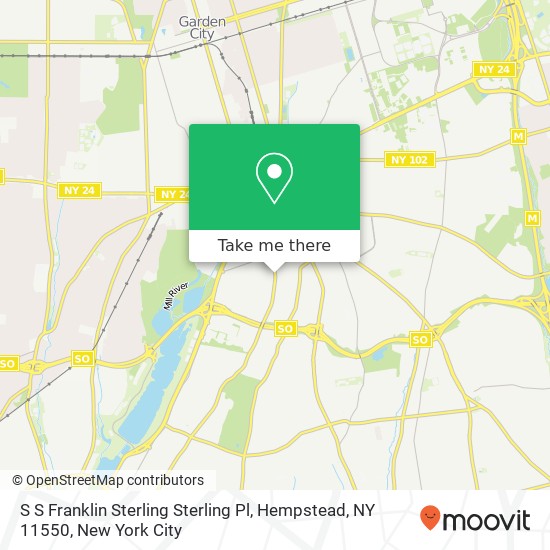 Mapa de S S Franklin Sterling Sterling Pl, Hempstead, NY 11550