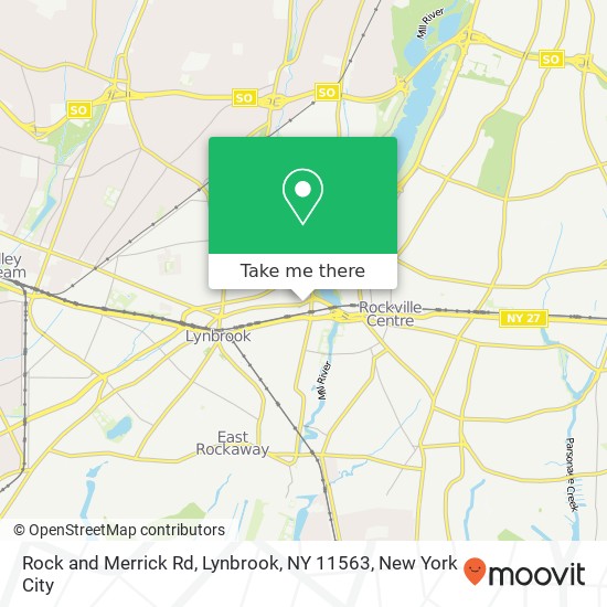 Mapa de Rock and Merrick Rd, Lynbrook, NY 11563